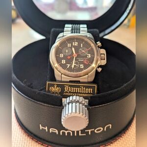 Hamilton Khaki Chrono w hvy bracelet